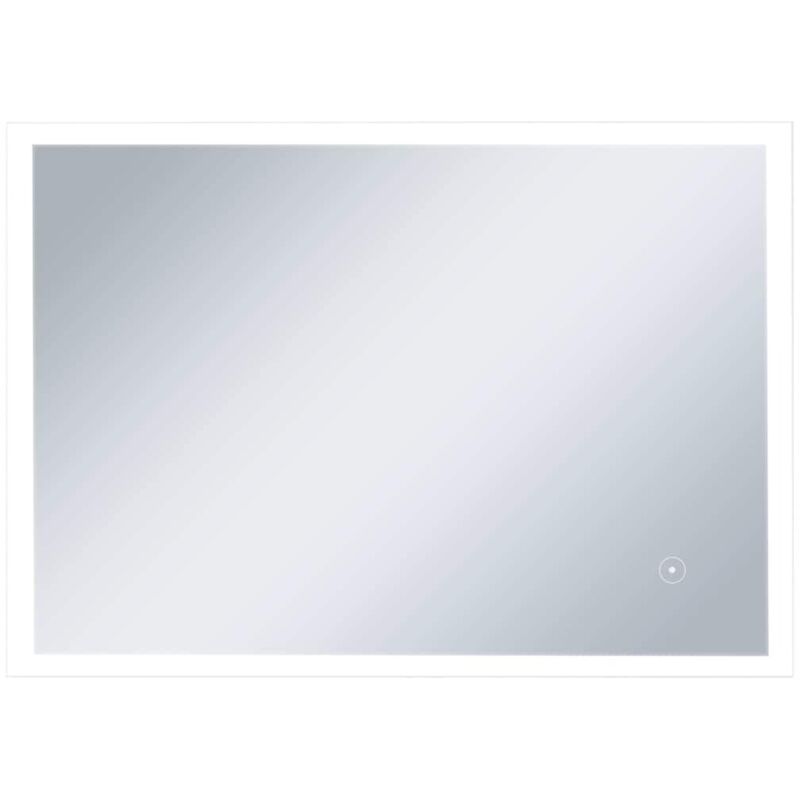 

vidaXL Espejo de pared para baño con LED y sensor táctil 100x60 cm - Plateado