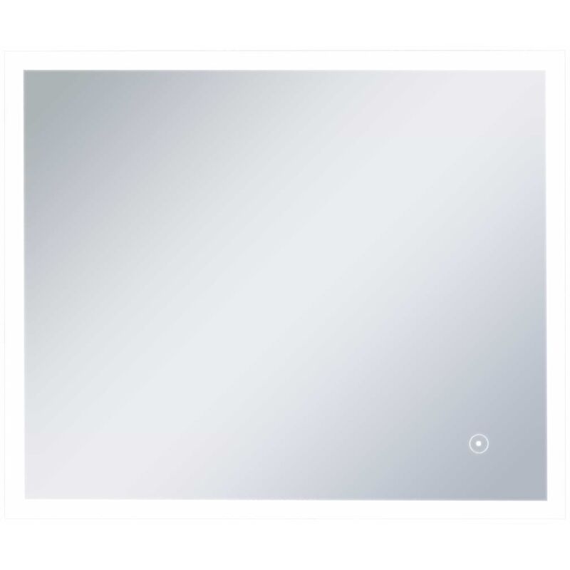 

vidaXL Espejo de pared para baño con LED y sensor táctil 60x50 cm - Plateado