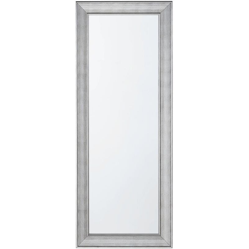 Beliani - Espejo de pared plateado 50 x 130 cm vertical salón dormitorio Bubry