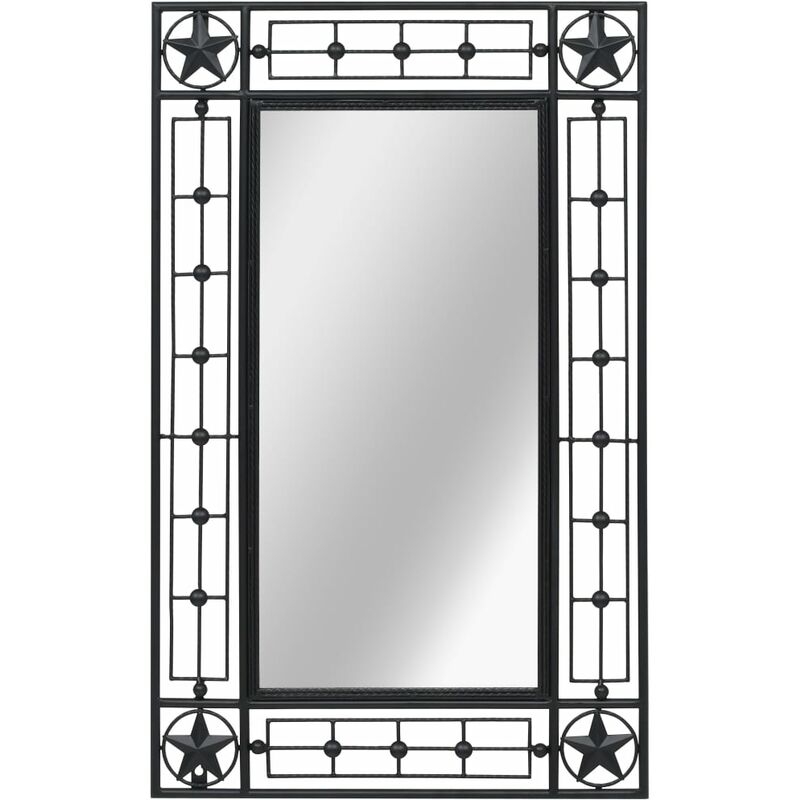 

Bh Design - Espejo de pared rectangular 50x80 cm negro