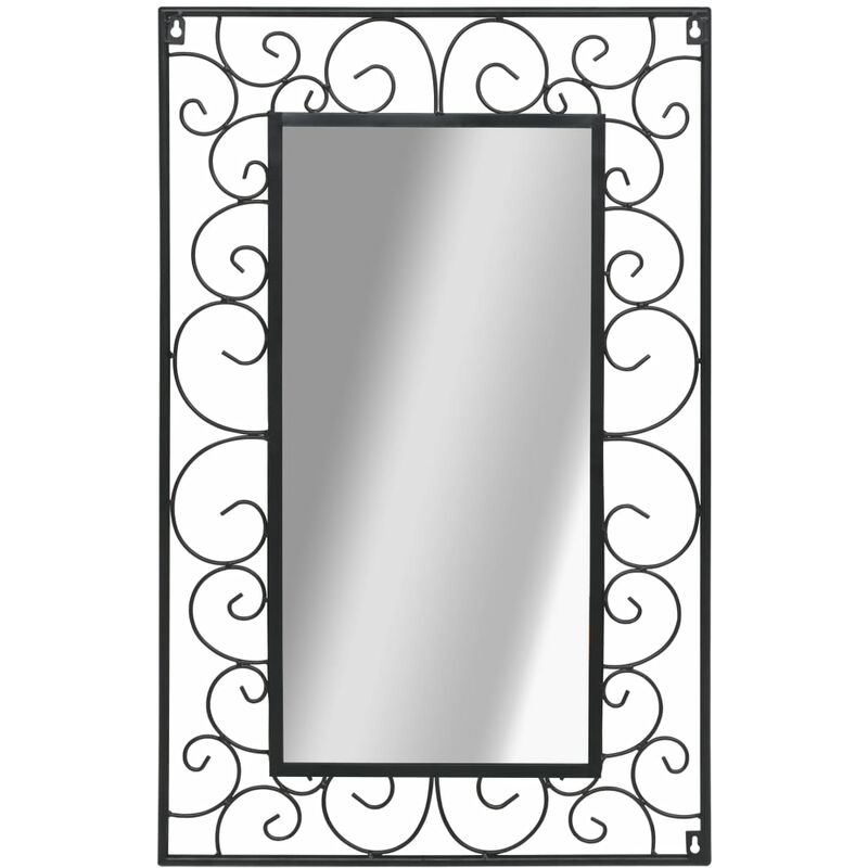 

BHD - Espejo de pared rectangular 50x80 cm negro