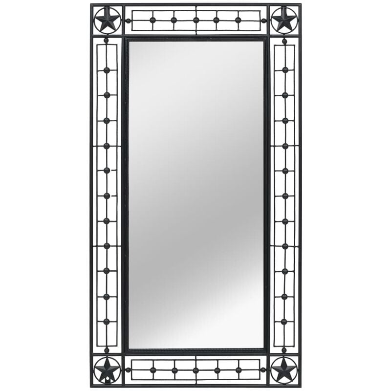 

Espejo de pared rectangular 60x110 cm negro