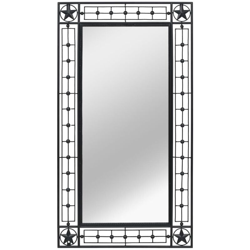 

Espejo de pared rectangular 60x110 cm negro
