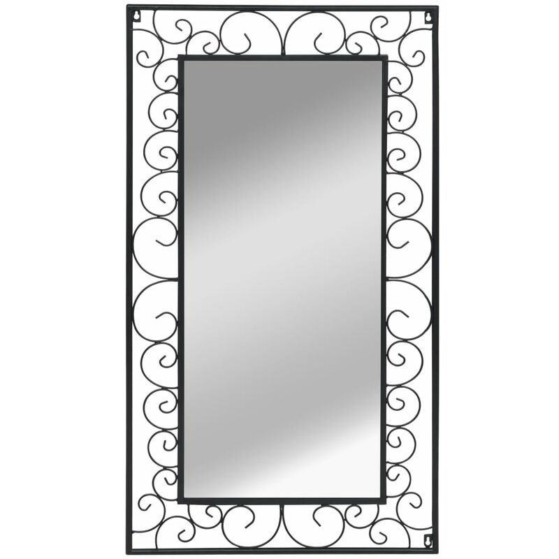 

vidaXL Espejo de pared rectangular 60x110 cm negro - Negro