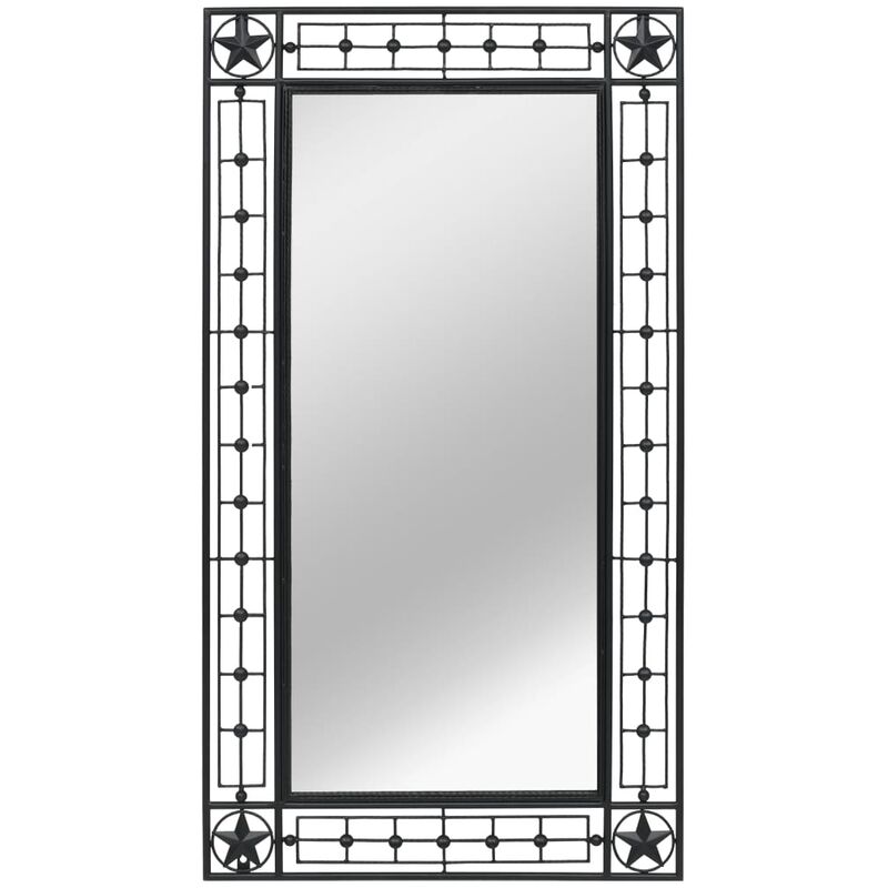 

vidaXL Espejo de pared rectangular 60x110 cm negro - Negro
