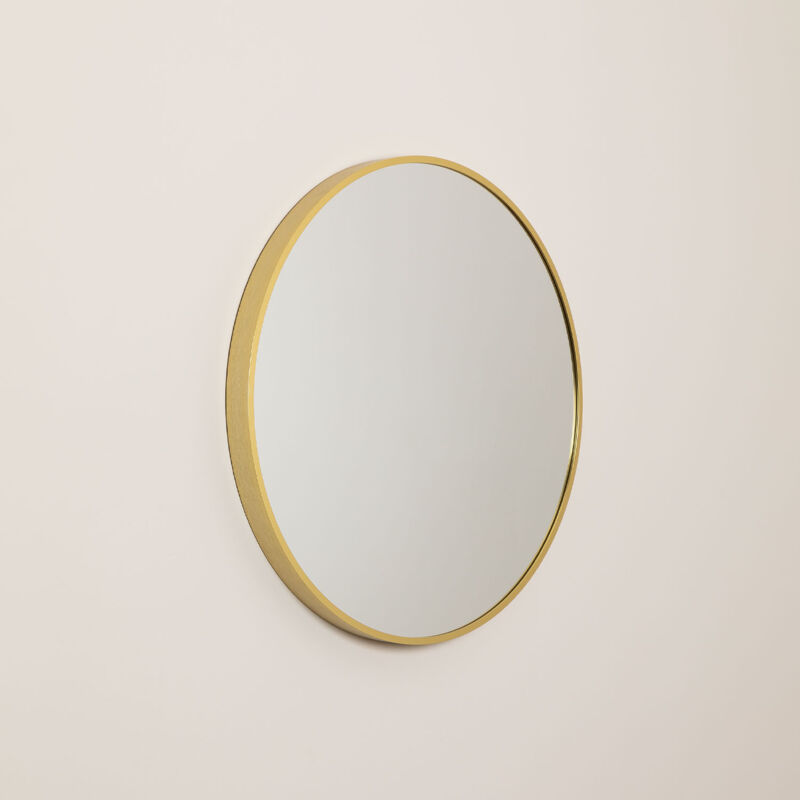 

Espejo de Pared Redondo en MDF Siloh Gold SKLUM - Ø61 cm