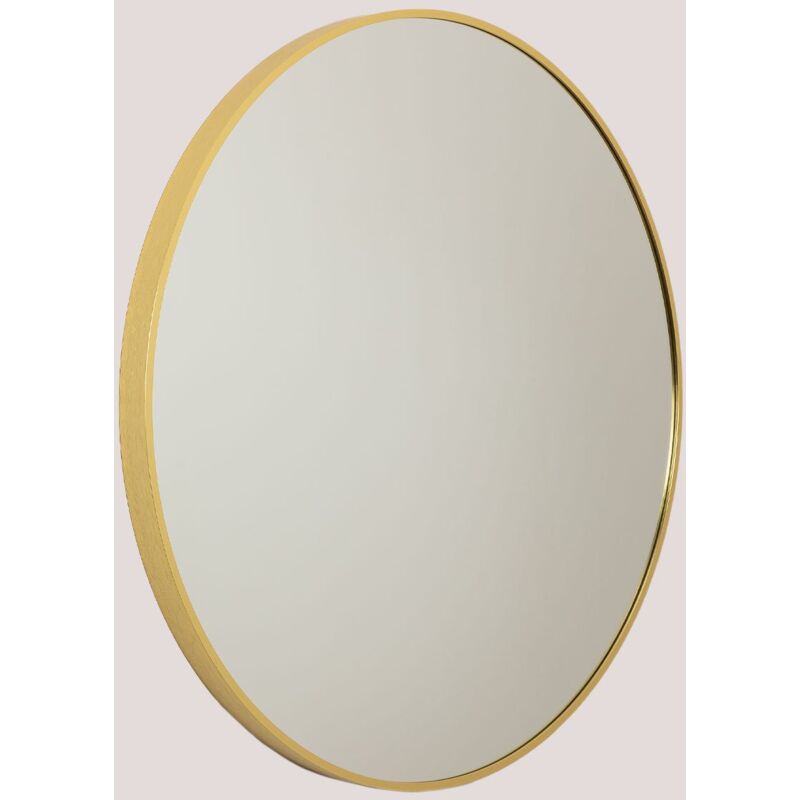 

Espejo de Pared Redondo en MDF Siloh Gold SKLUM - Ø80 cm