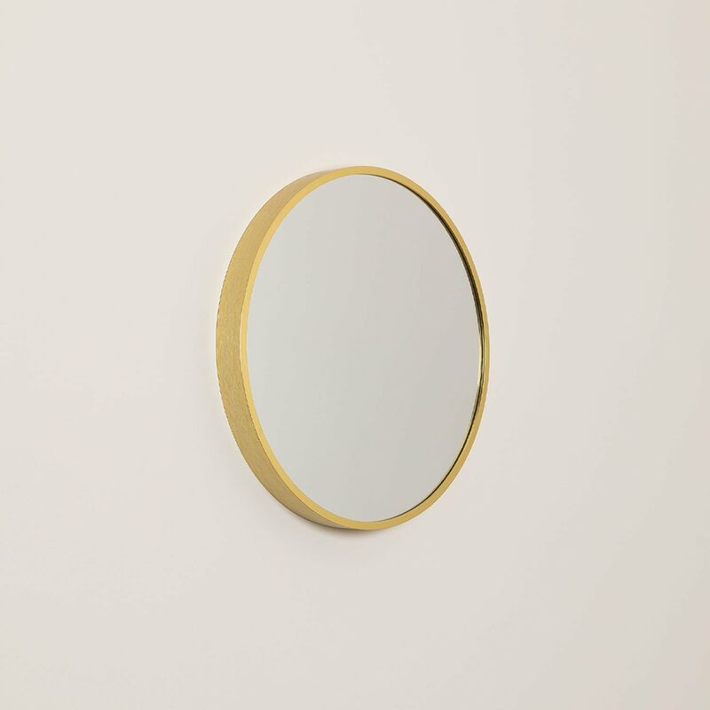 

Espejo de Pared Redondo en MDF Siloh Gold SKLUM - Ø40 cm