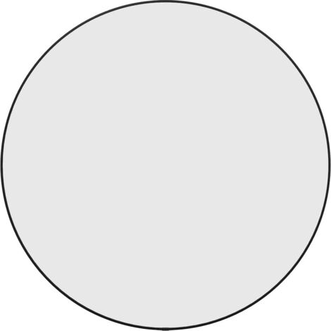Espejo de pared redondo negro Ø 60 cm vidaXL