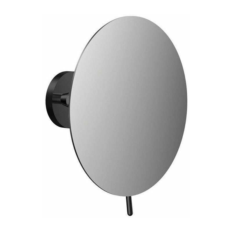 

Emco - Espejo de pared redondo PURE. 1 brazo. Triple negro