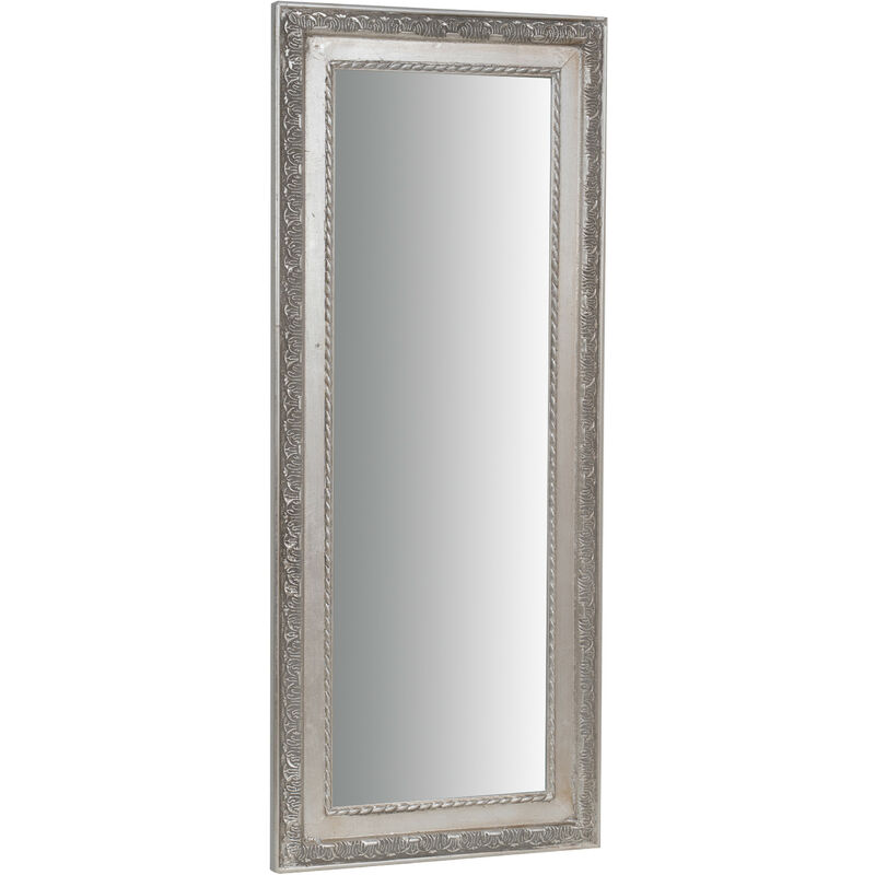 

Biscottini - Espejo de pared vertical/horizontal L35xPR2xH82 cm acabado en plata antigua