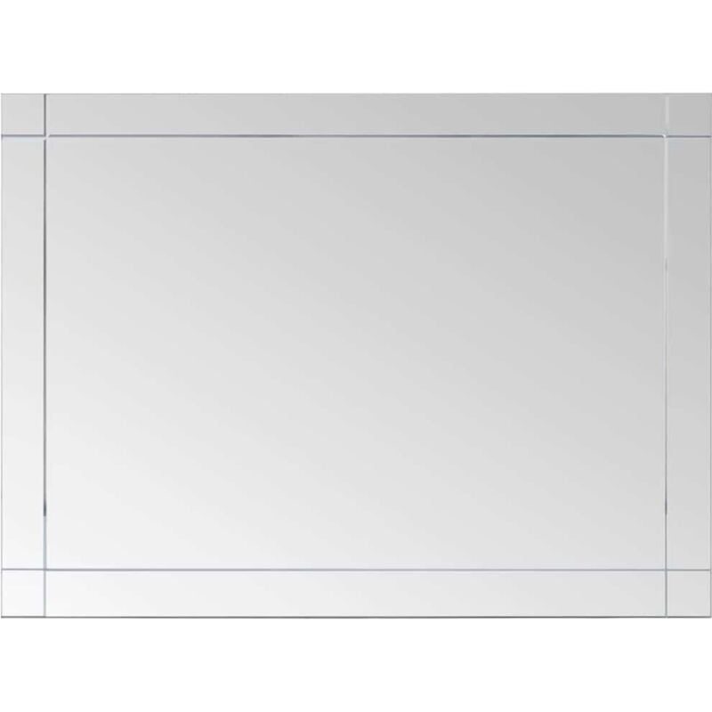 

vidaXL Espejo de pared vidrio 60x50 cm - Plateado