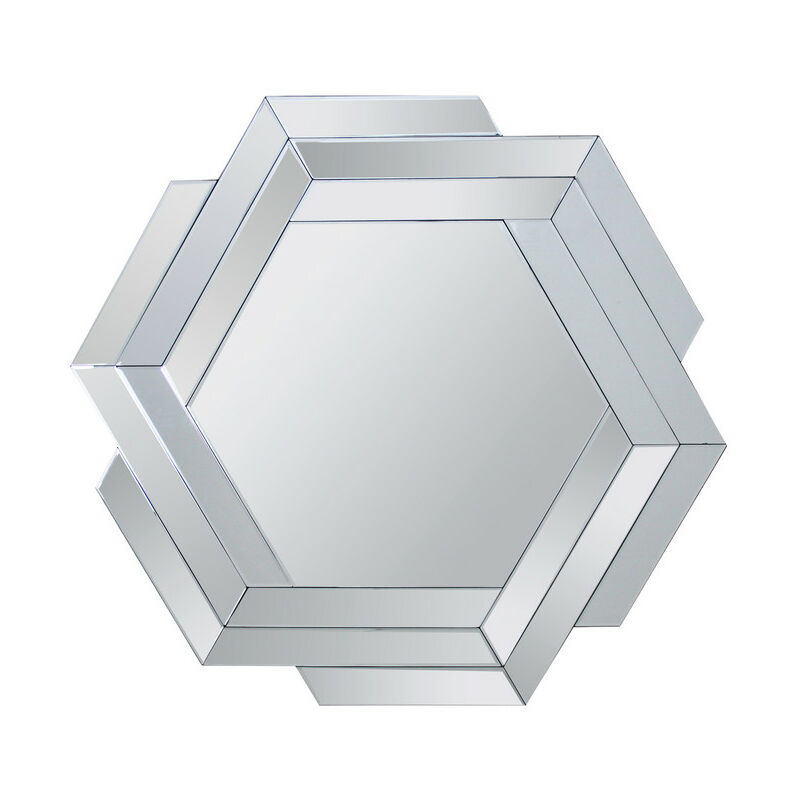 

Espejo de Pared Triple Marco Hexagonal 72124