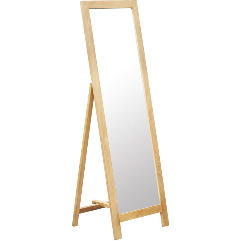 

Espejo de pie 48x46,5x150 cm madera maciza de roble