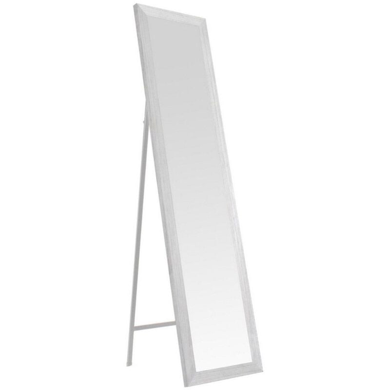

Espejo de pie blanco decapé de madera MDF de 37x157cm