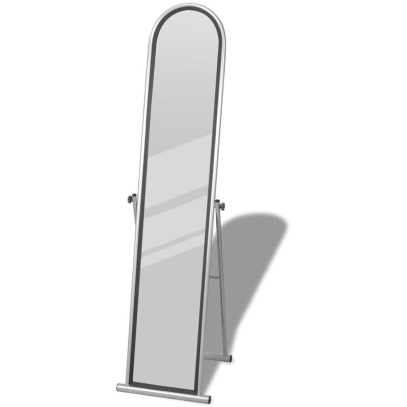 

vidaXL Espejo de Pie Cuerpo Entero Espejo de Tocador Rectangular Gris - Gris