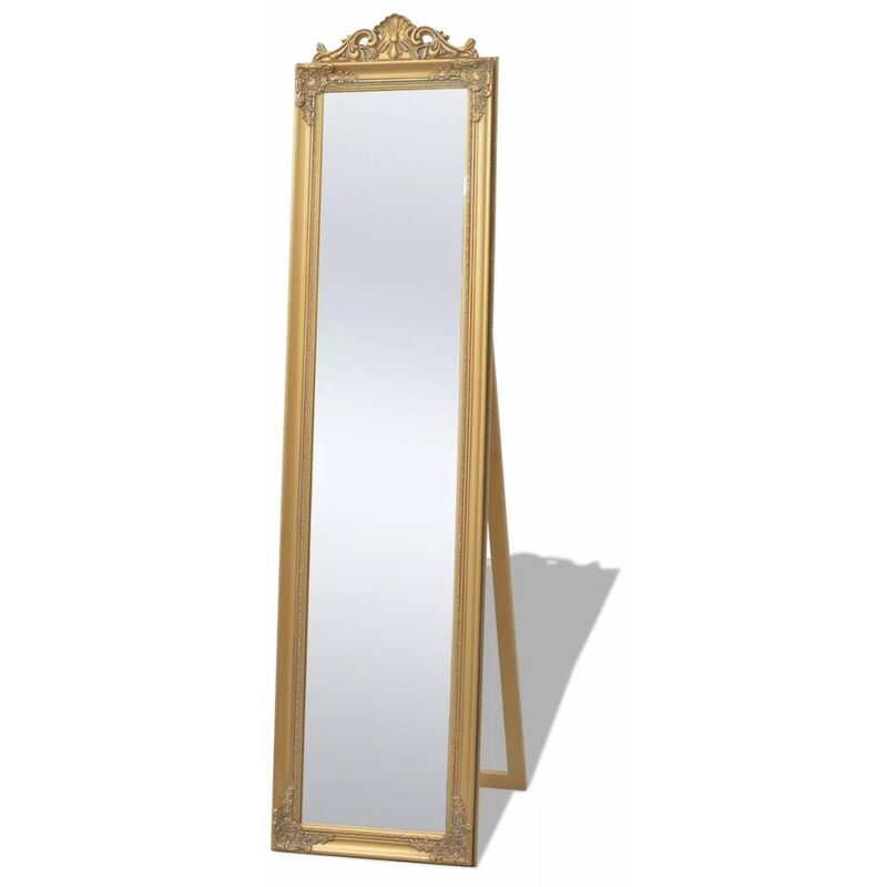 

Happyshopping - Espejo de pie estilo barroco 160 x 40 cm dorado