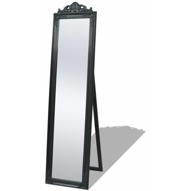 

Espejo de pie estilo barroco 160x40 cm negro