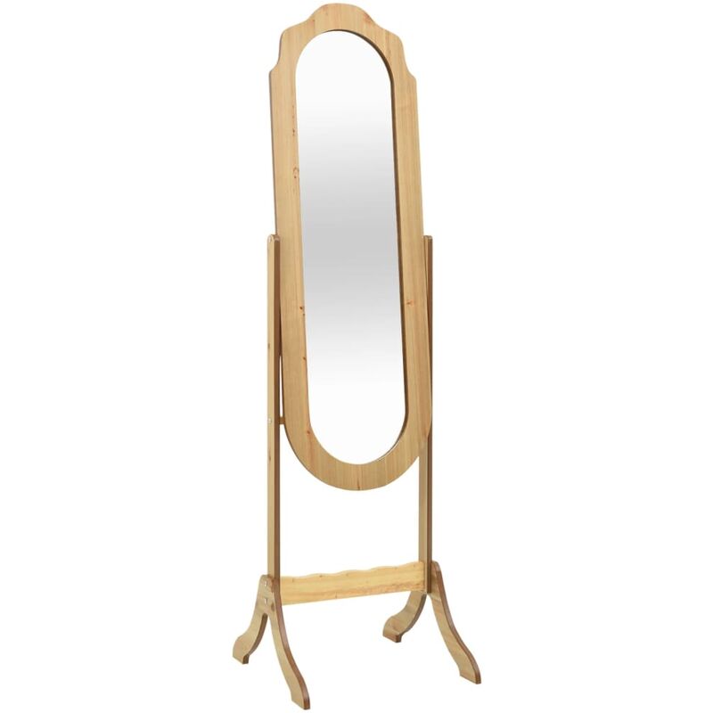 

Espejo de pie madera claro 46x48x164 cm