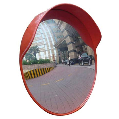 Espejo de seguridad interior y exterior con ángulo de 10 m  Rojo                       Ø 450 mm