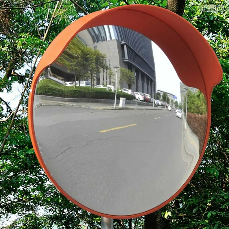 

Espejo de trafico convexo plastico naranja 45 cm