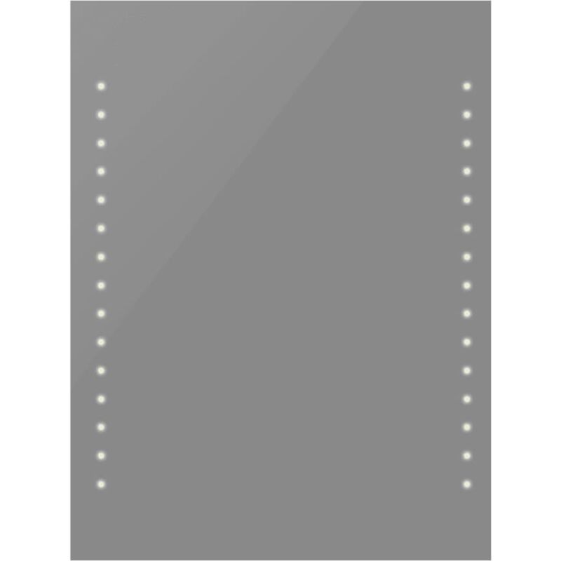 

vidaXL Espejo de Pared de Baño con Luces LED 50x60 cm - Plateado