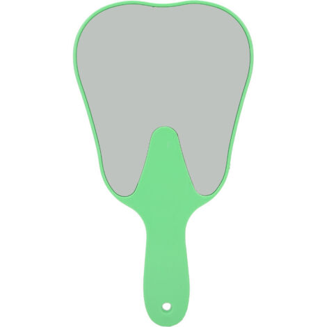 Espejo dental con forma de diente disponible en cuatro colores (verde)