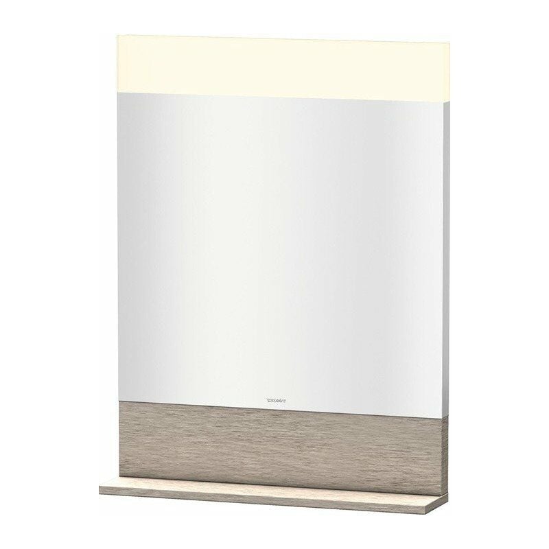 

Espejo Duravit VERO con iluminación y repisa 800x600x142mm roble cashmere