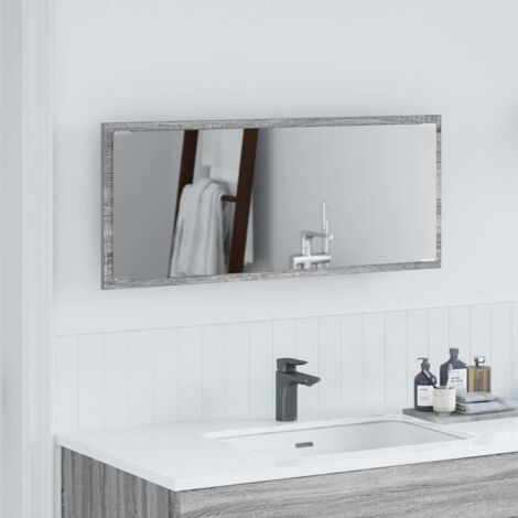 Espejo Gris  90 x 8.5 x 37 cm Madera contrachapada