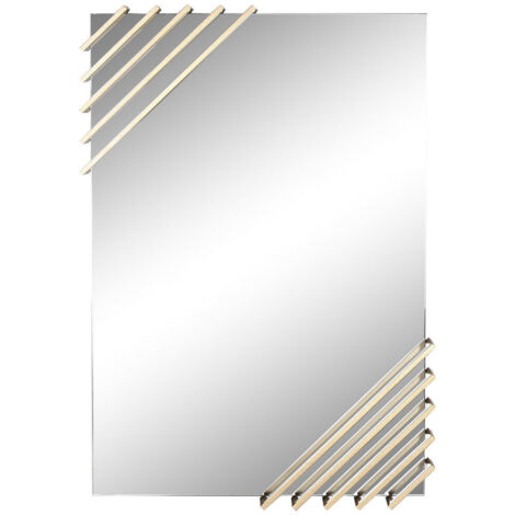 Espejo Hierro Cristal 63X6X93 Dorado