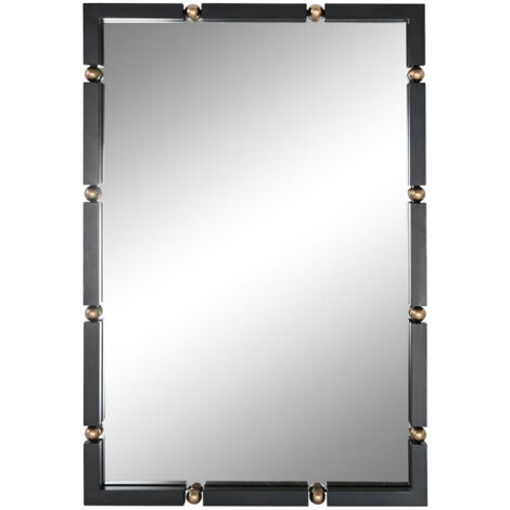 Espejo Hierro Cristal 64,5X5X96,5 Negro