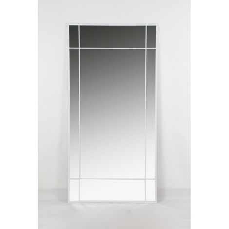 Espejo Hierro Cristal 90X2X180 Blanco