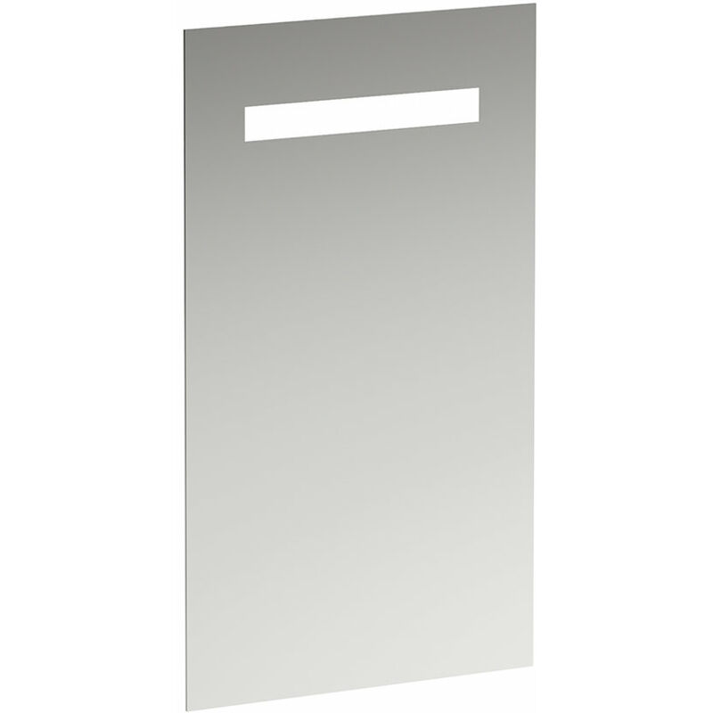 

Espejo Laufen Leelo con iluminación LED horizontal integrada, marco de aluminio, 450 mm, versión para interruptor de luz externa - H4476119501441