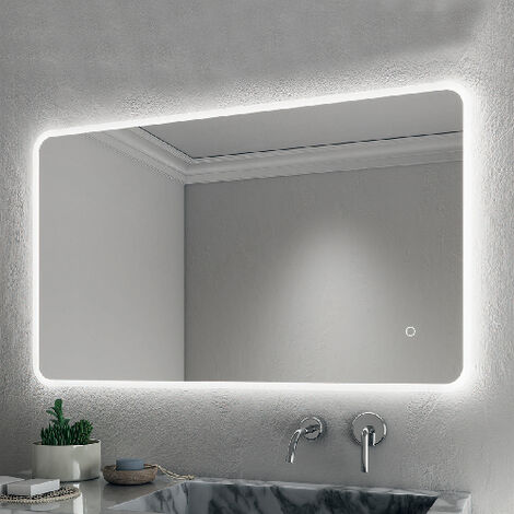 Espejo LED 80 x 60 cm.