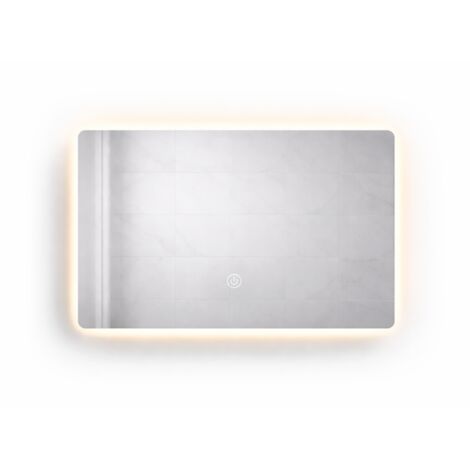 Espejo LED rectangular - 80 x 60 cm - Iluminación LED retroiluminada - ORION