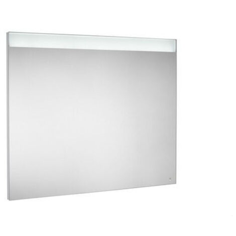 Espejo led Roca superior e inferior y placa antivaho Prisma 1000x35x800mm