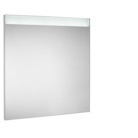 Espejo led Roca superior e inferior y placa antivaho Prisma 800x35x800mm