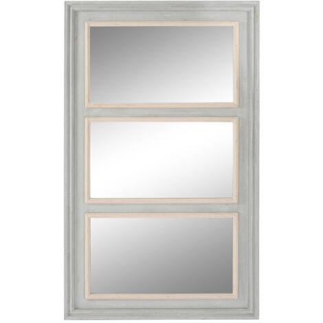 Espejo Madera Espejo 150X5X90 Gris