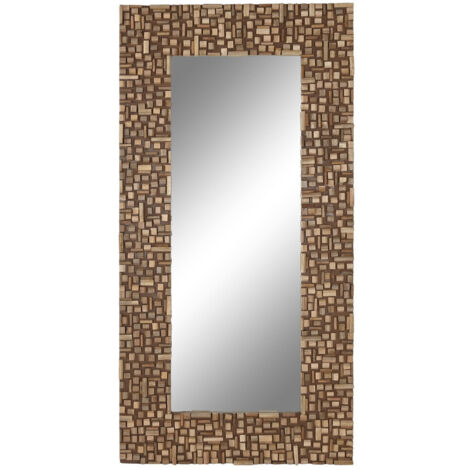 Espejo Mango Cristal 90X3,5X180 Marron
