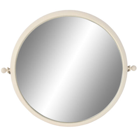 Espejo Metal 60X13X52 Rugoso Blanco