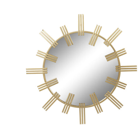 Espejo Metal Cristal 85X2X85 Dorado