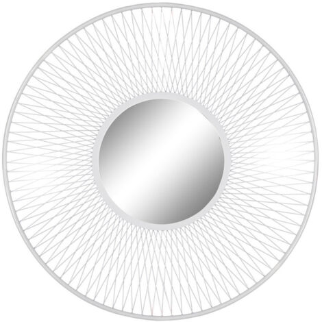 Espejo Metal Espejo 90X2X90 Blanco