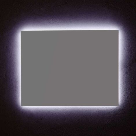 Espejo Mueble De Baño Cm 90X70 Iluminación Led