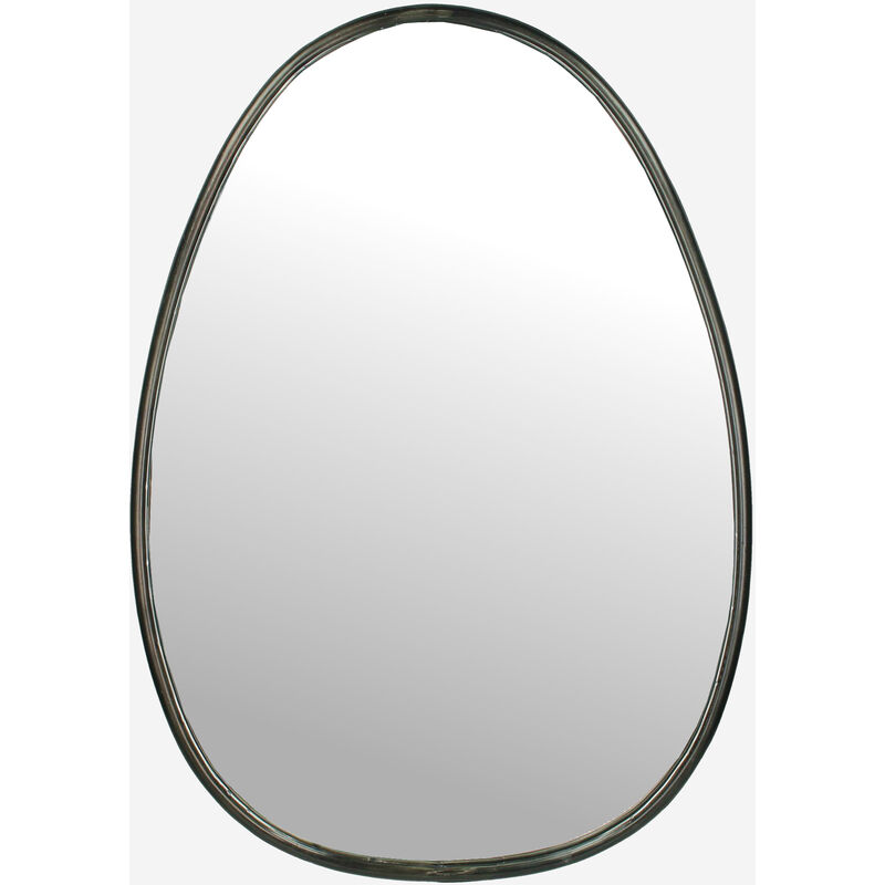 

Espejo ovalado metal negro 73 cm
