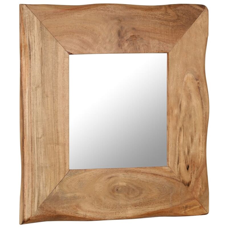 

Espejo para maquillaje de madera maciza de acacia 50x50 cm