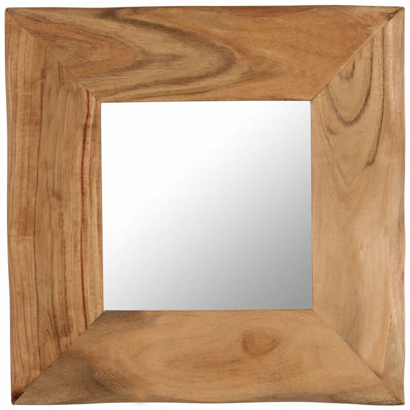 

Espejo para maquillaje de madera maciza de acacia 50x50 cm