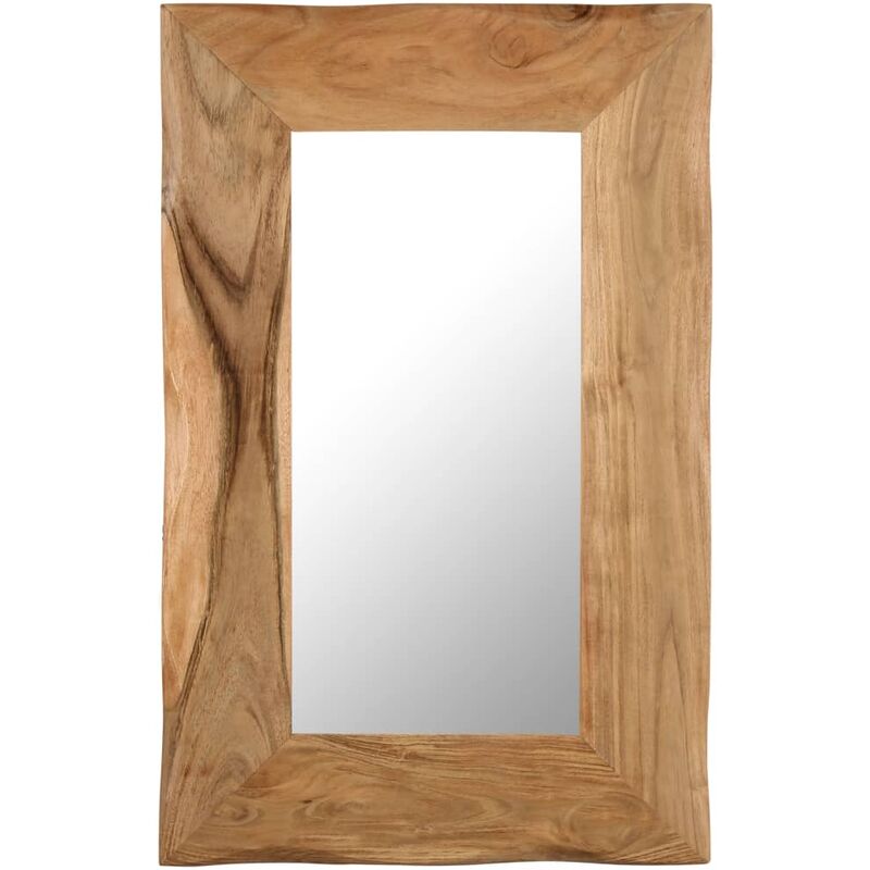 

Espejo para maquillaje de madera maciza de acacia 50x80 cm