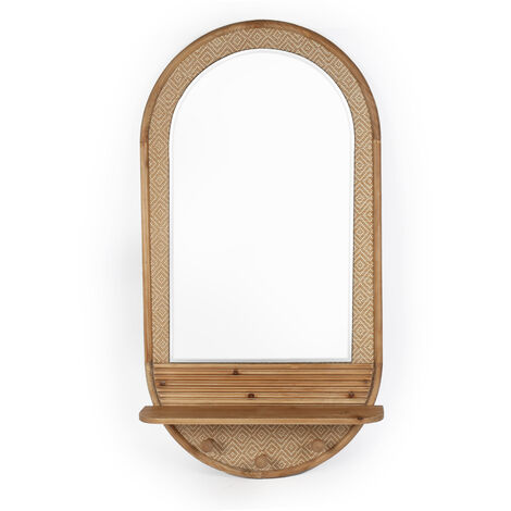 Espejo/Percha Madera 311104