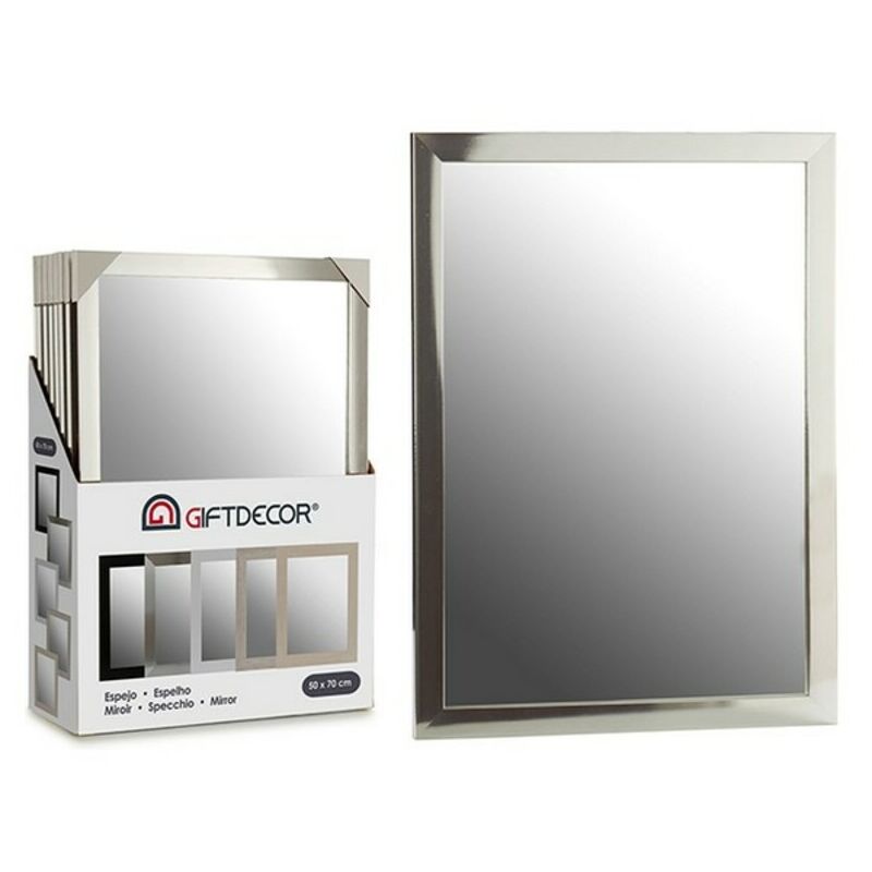 

Espejo Plata (55,5 x 1,5 x 75,5 cm) (50 x 70 cm)
