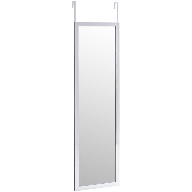 

Espejo plata de plástico PE para puerta de 35x125 cm
